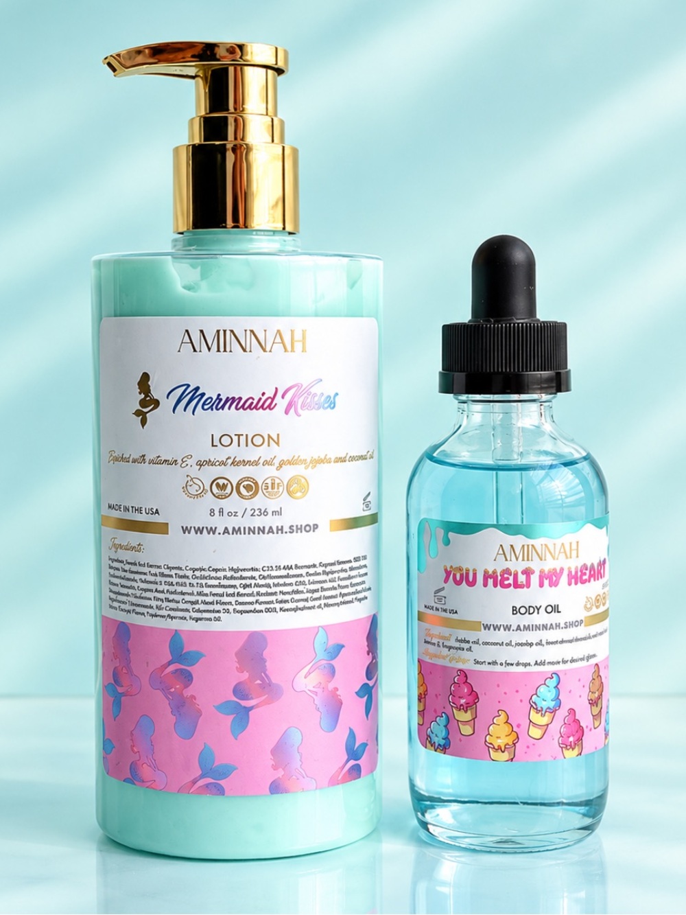 AMINNAH Macarons Lotion & I Donut Know What Ill Do without You Body Oil